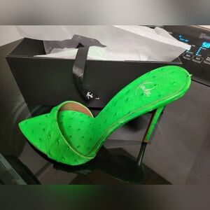 Green Stiletto Heels